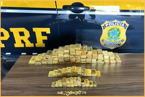Polícia descobriu mais de 100 kg de ouro escondidos em picape;