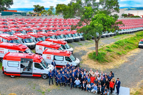 Governo entrega 789 ambulâncias do Samu;111 para o RS
