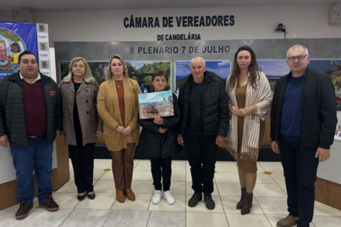 Câmara de Candelária aprova projetos e homenageia ex-servidor com Lei de Transparência na frota municipal