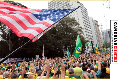 Bandeira dos EUA é "novo símbolo da direita brasileira", diz jornal americano